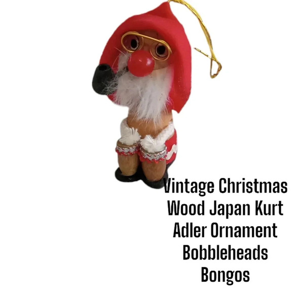 Bundle of 4 Vintage Christmas Santa Ornaments - Picture 6 of 7